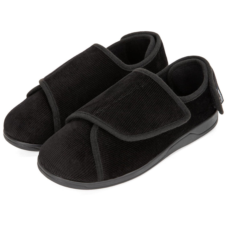 Men's Adjustable Wide Slippers for Diabetic Feet