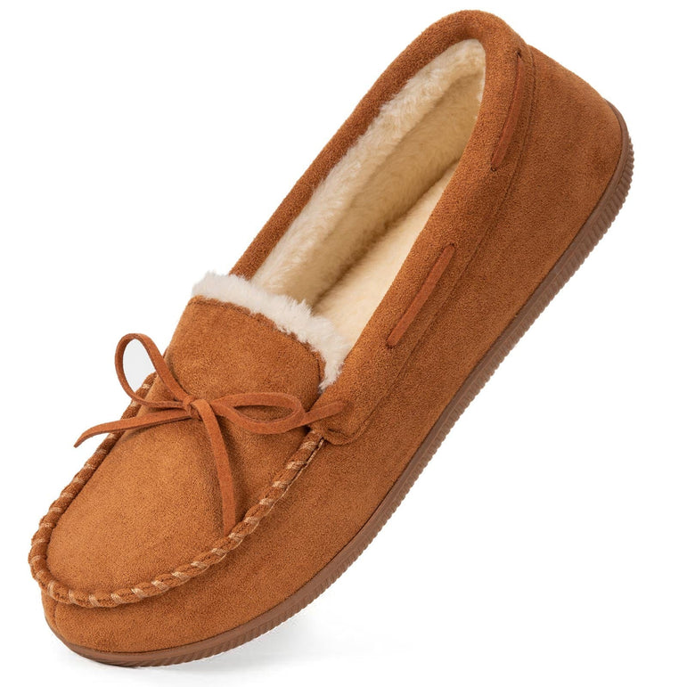 Women's Moccasin Slippers Indoor Outdoor Ladies Shoes