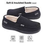 Men's Memory Moccasin Slippers Sherpa Anti Skid