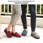 Men's Memory Moccasin Slippers Sherpa Anti Skid