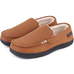 Men's Memory Moccasin Slippers Sherpa Anti Skid