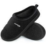 HomeTop Women's Comfy Quilted Slipper Soft Cashmere Like Slip on Memory Foam House Shoe
