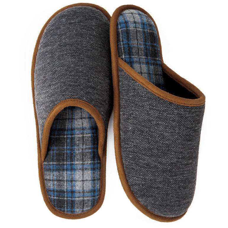 HomeTop Men's Corduroy Scuff Slippers