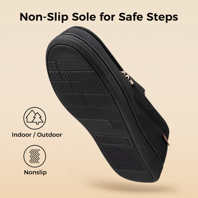 HomeTop Men's Classic Moccasin Slippers