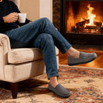 HomeTop Men's Classic Moccasin Slippers