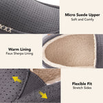 HomeTop Men's Classic Moccasin Slippers
