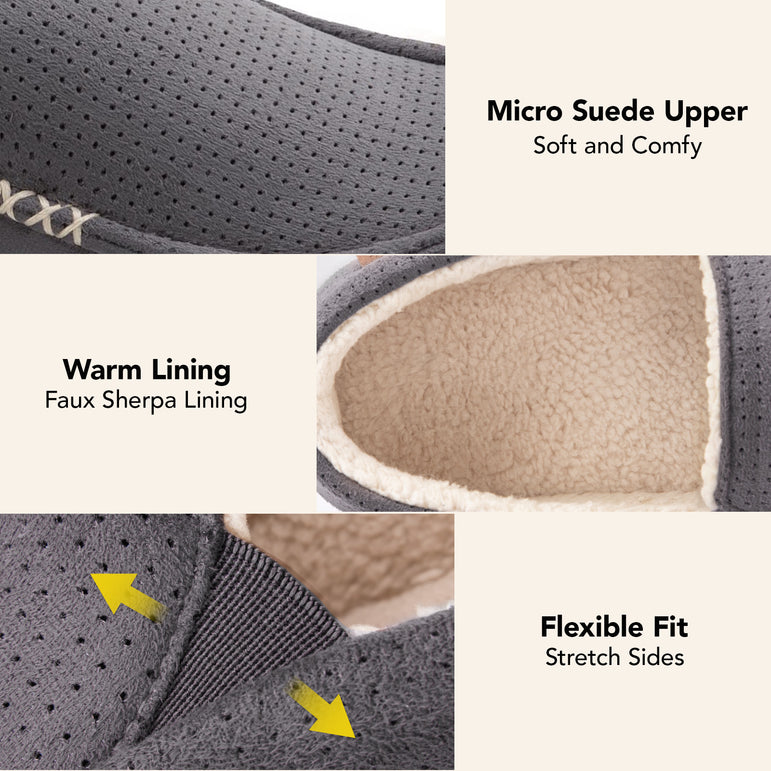 HomeTop Men's Classic Moccasin Slippers