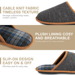 HomeTop Men's Corduroy Scuff Slippers