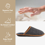 HomeTop Men's Corduroy Scuff Slippers
