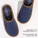 HomeTop Men's Corduroy Scuff Slippers