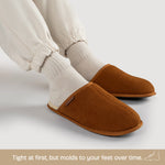 HomeTop Men's Corduroy Scuff Slippers