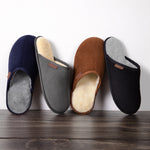 HomeTop Men's Corduroy Scuff Slippers