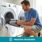 HomeTop Men's Wool-Like Slip-on Slippers with Coral Fleece Lining and Non-Slip Sole