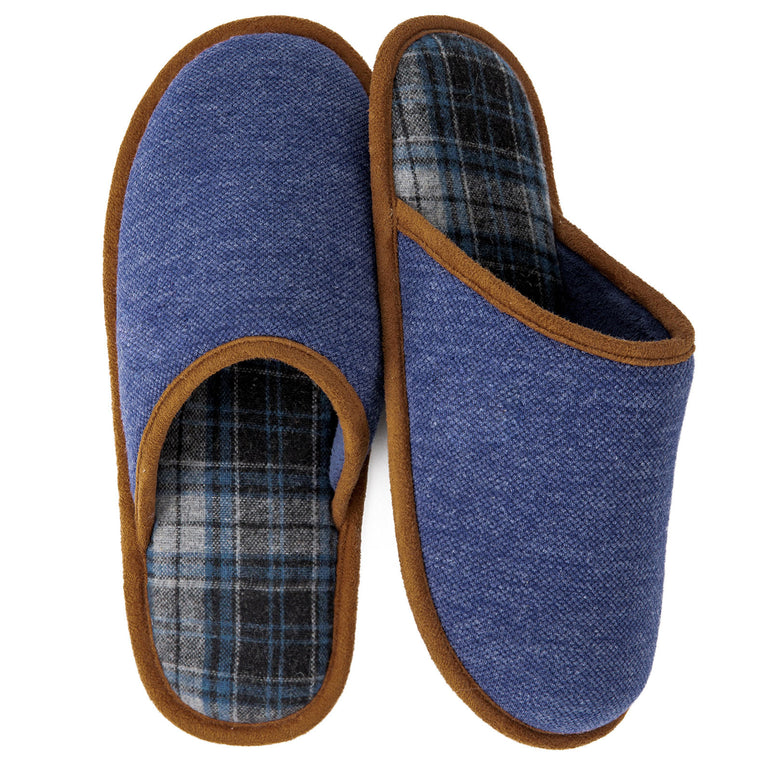 HomeTop Men's Corduroy Scuff Slippers
