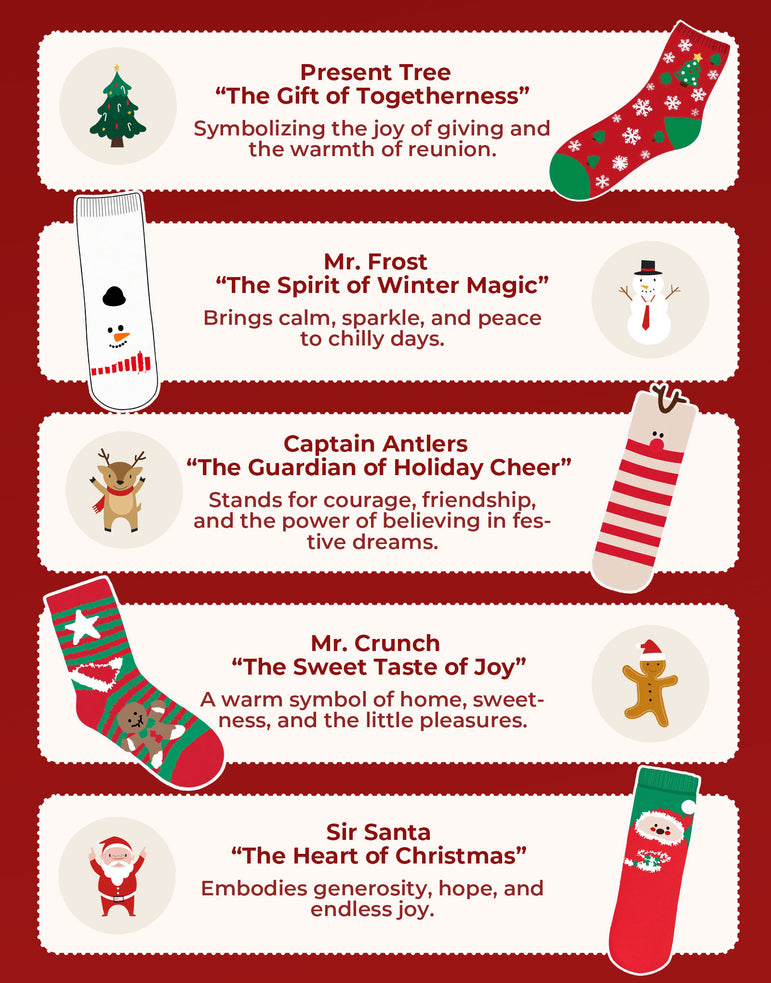 HomeTop Women's Christmas Sock Blind Box for Holiday Gift