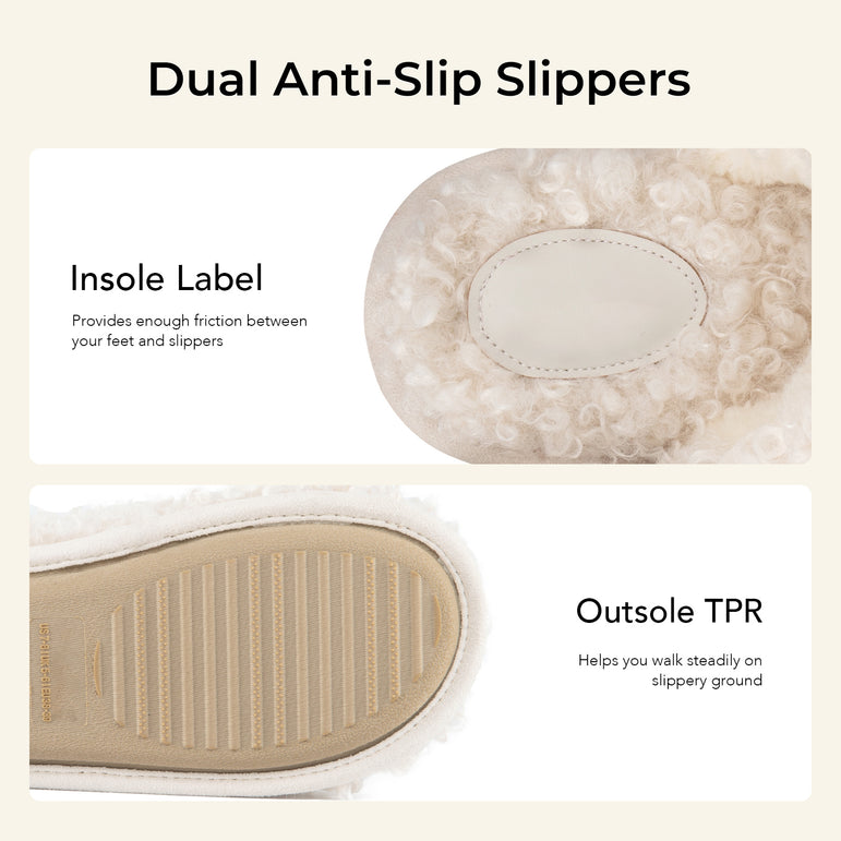 HomeTop Women's Scuff Slippers
