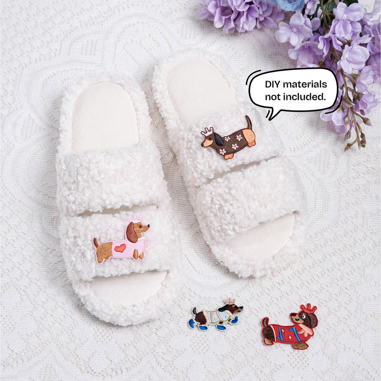 HomeTop Women's Fuzzy Open Toe Slippers Comfy Soft Memory Foam Indoor House Shoes