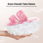 HomeTop Women's Fuzzy Open Toe Slippers Comfy Soft Memory Foam Indoor House Shoes