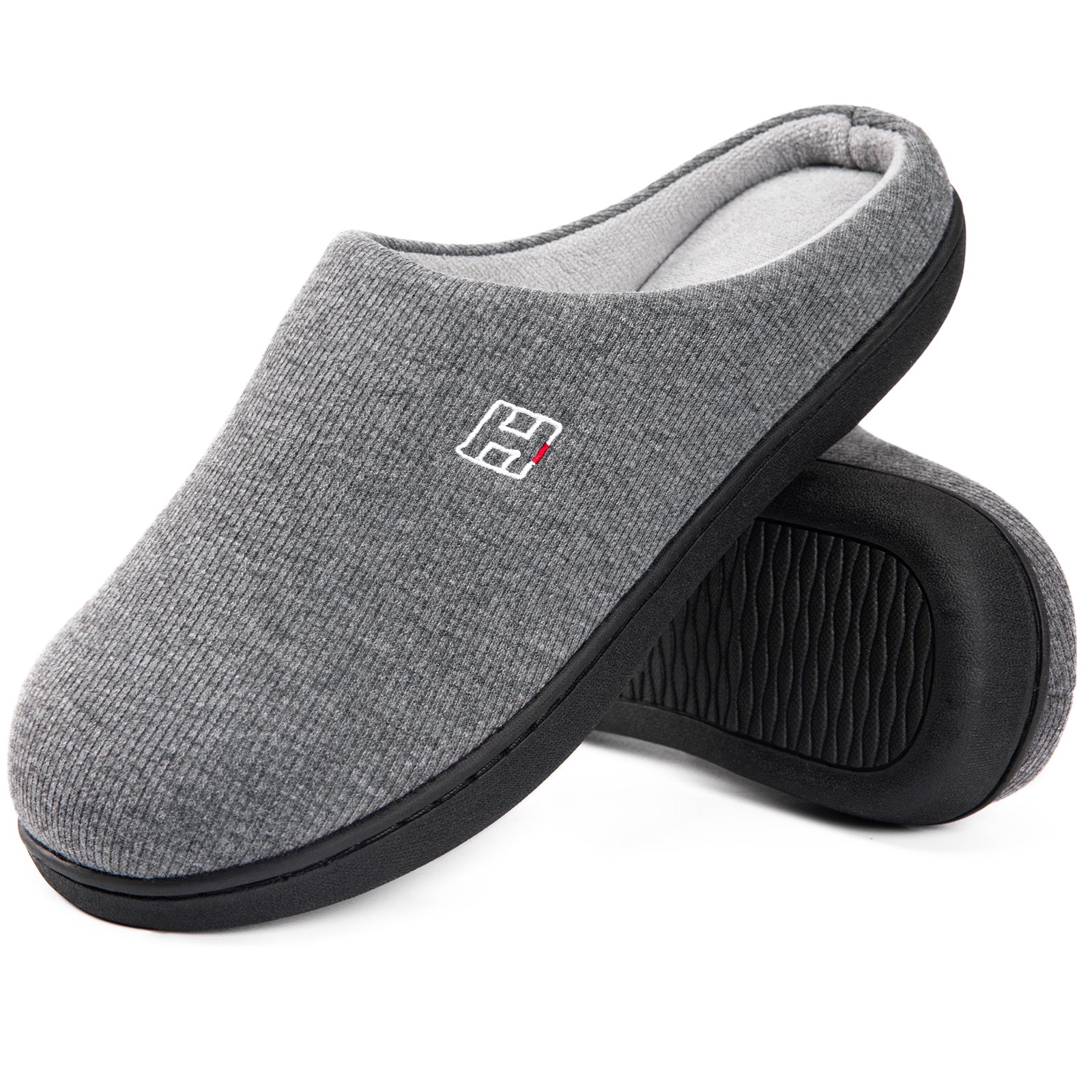 Unisex Classic Plush Lined Bedroom House Slippers