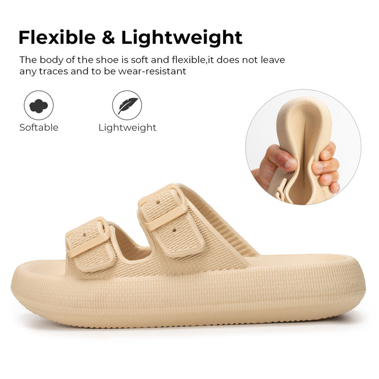 DualTop Unisex Cozy EVA Buckle Poolside Sandals