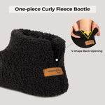 Women's Curly Fuzzy Fur Indoor Bootie Slipper