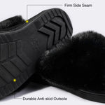 Women's Fluffy Faux Fur Open Toe Slipper