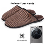 Men's Sherpa Tri-color Wool Lining Slippers