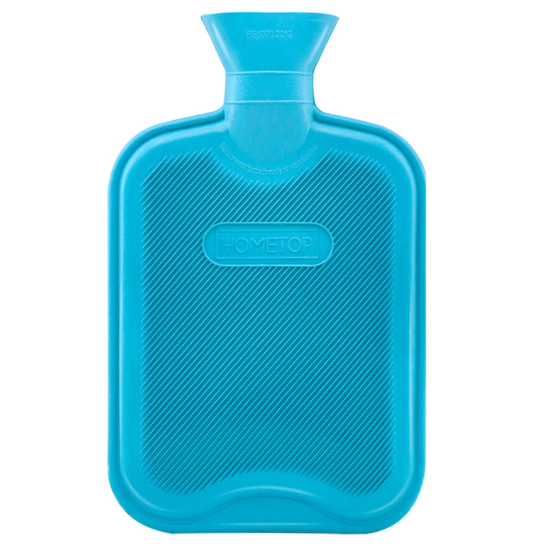 hometop Premium Classic Rubber Hot Water Bottle, Great for Pain Relief