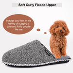 Women's Fuzzy Curly Fur Memory Foam Slippers