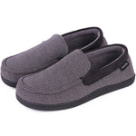 Men’s Breathable Cotton Knit Terry Cloth Moccasin Slipper