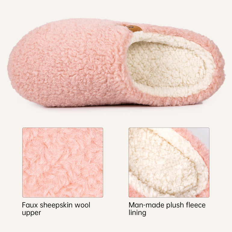 Women's Shearling Wool Touch Mule Slipper