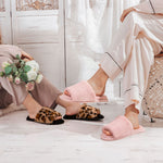 Women's Faux Open Toe Slipper With Velvet Lining