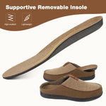 Men's Knit House Slippers with Removable Insole