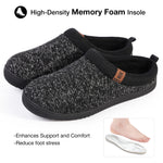 Men's Comfy Wool Like Knit House Slippers