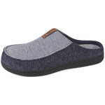 Men's Knit House Slippers with Removable Insole