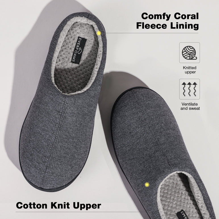 Men's Cozy Knit Slippers