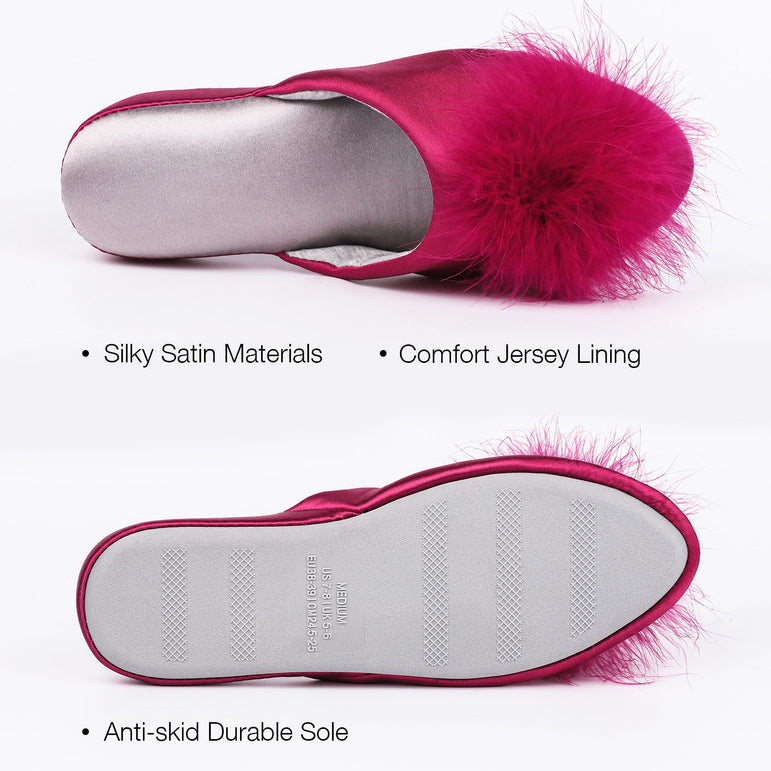 Women's Satin Mule Slippers